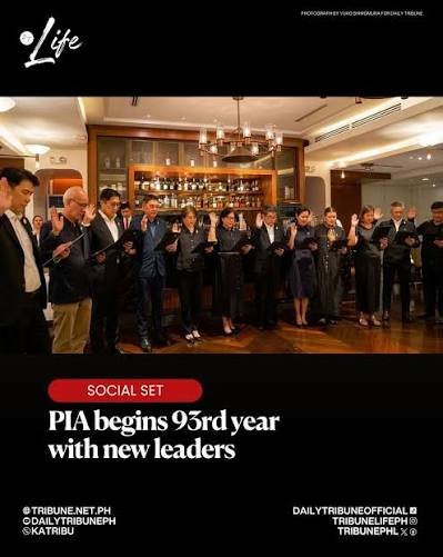 93 YEARS OF SERVICE WATCH: The Philippine Institute of Architects (PIA) Board of Directors for 2026–2027 officially took their oath of office last